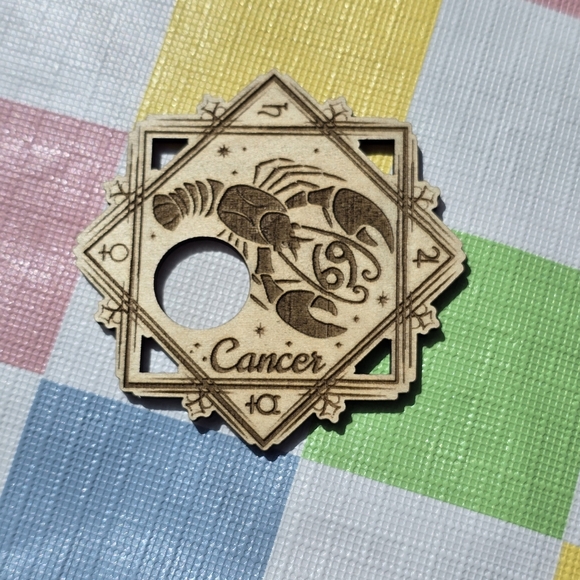Cancer Zodiac Sign Crystal Sphere Holder - Picture 1 of 3
